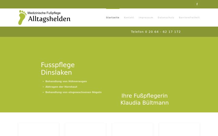 Snímek obrazovky alltagshelden-fusspflege.de