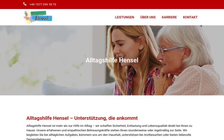 Snímek obrazovky alltagshilfe-hensel.de