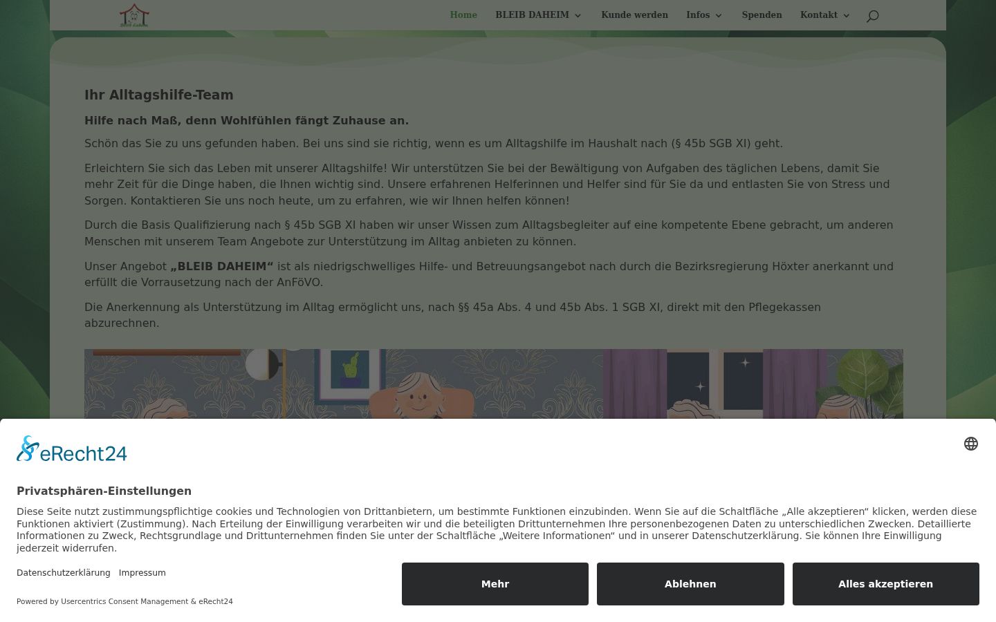 Captura de ecrã do banner de consentimento apresentado antes de qualquer interação