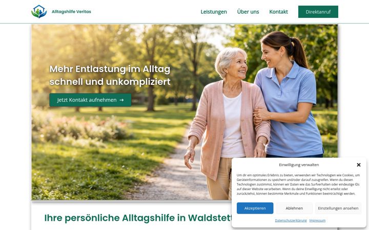 Screenshot of alltagshilfe-veritas.de
