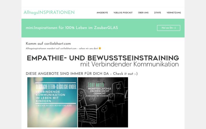 Screenshot of alltagsinspirationen.at