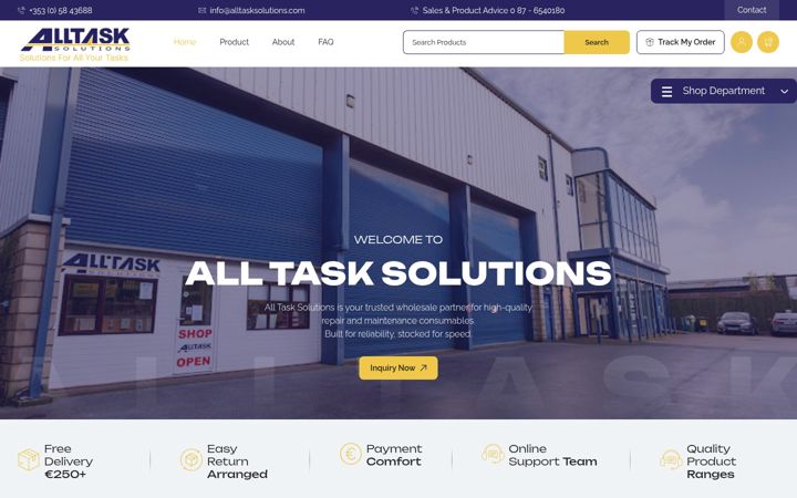 Skjámynd af alltasksolutions.com