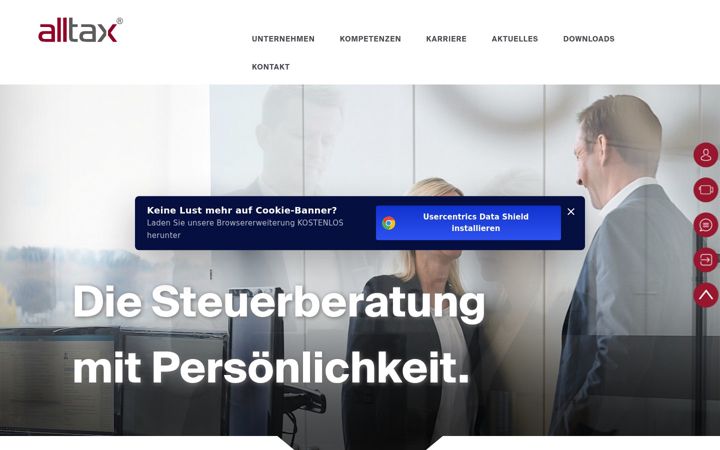 Ekrānuzņēmums no alltax.com
