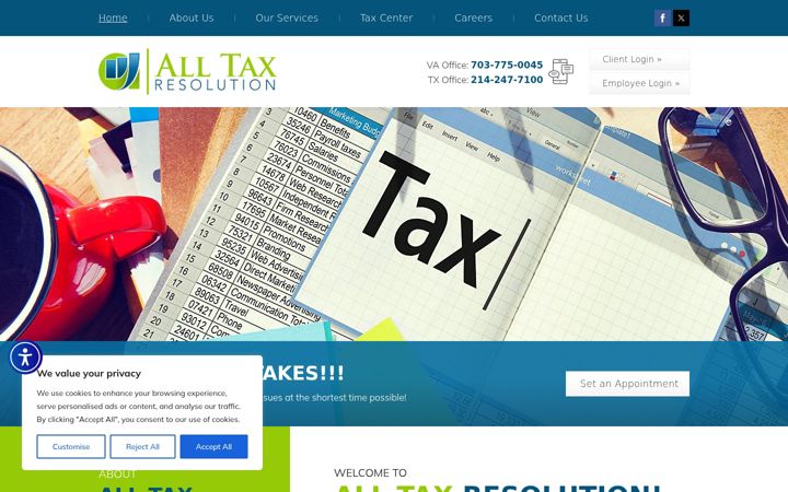 Ekraanipilt saidist alltaxresolution.com