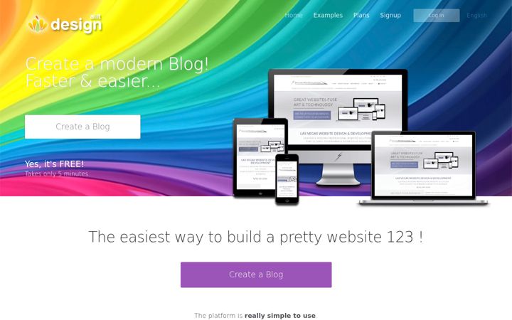 Screenshot ta' alltdesign.com