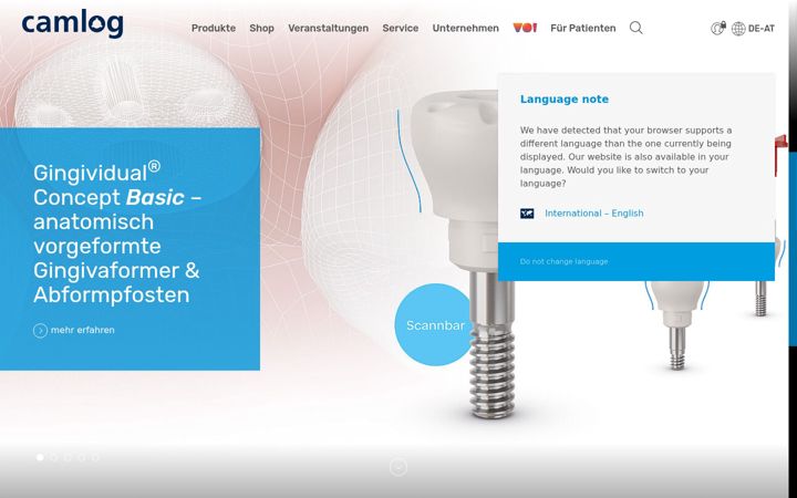 Screenshot of alltecdental.at