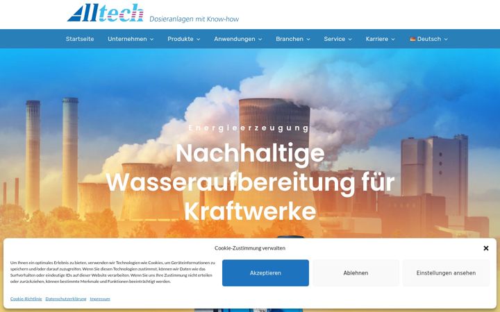 Screenshot of alltech-dosieranlagen.de