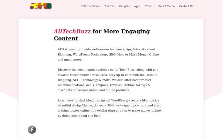 Screenshot of alltechbuzz.net