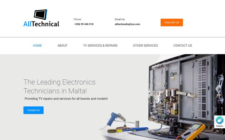 Screenshot of alltechnical.com.mt