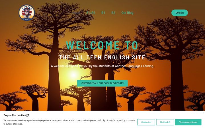 Screenshot of allteenenglish.site