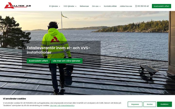 Screenshot of alltekab.se
