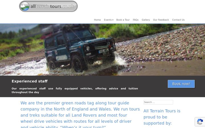 Screenshot of allterraintours.co.uk