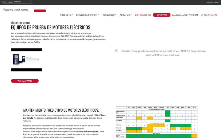 Screenshot of alltestpro.mx