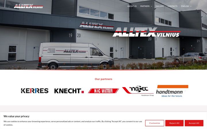 Screenshot of alltex.lt