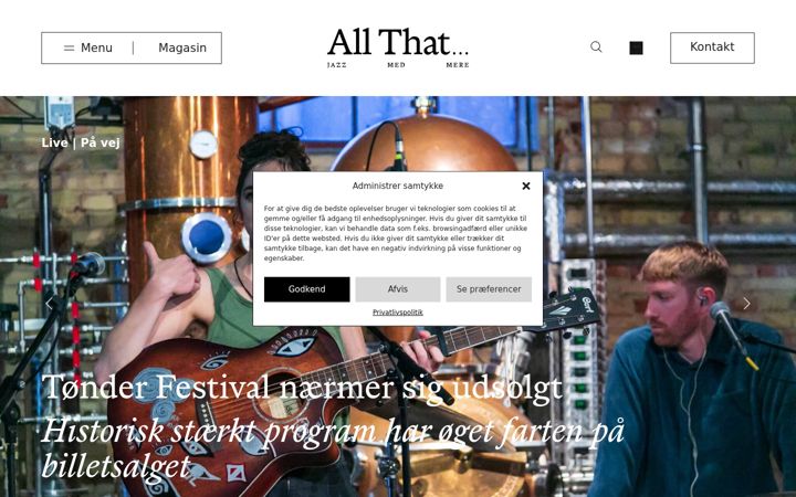 Screenshot of allthat.dk