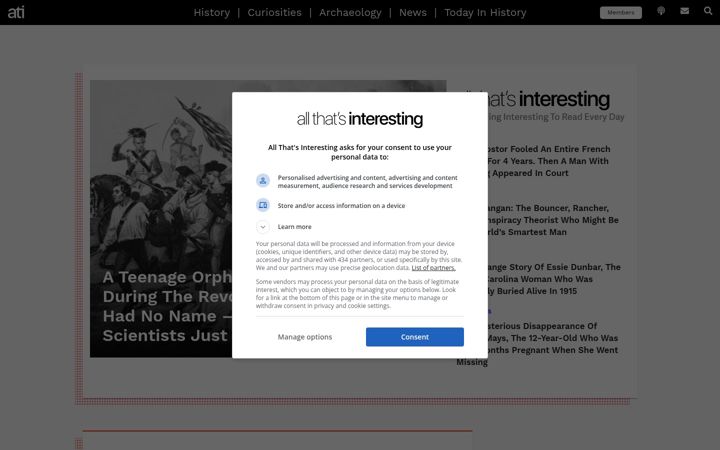 Ekraanipilt saidist allthatsinteresting.com