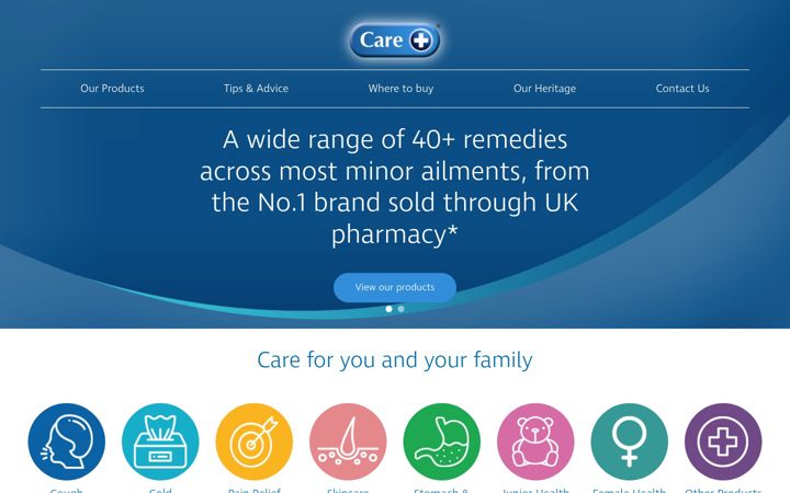 Skjámynd af allthecareyouneed.co.uk