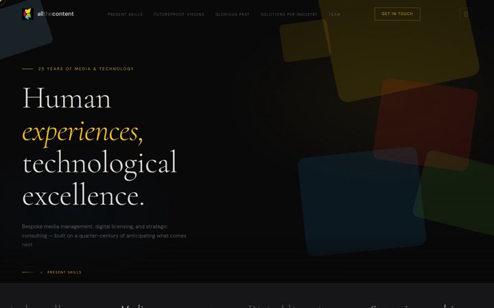 Screenshot of allthecontent.com