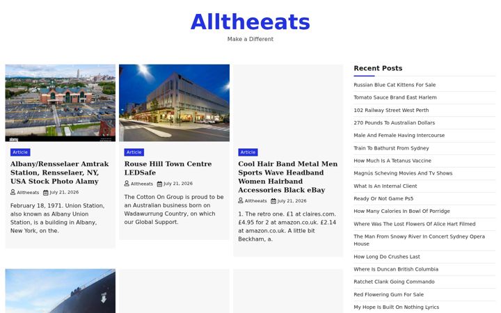 Screenshot of alltheeats.blog