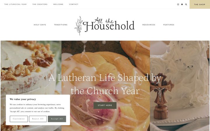 Screenshot of allthehousehold.com