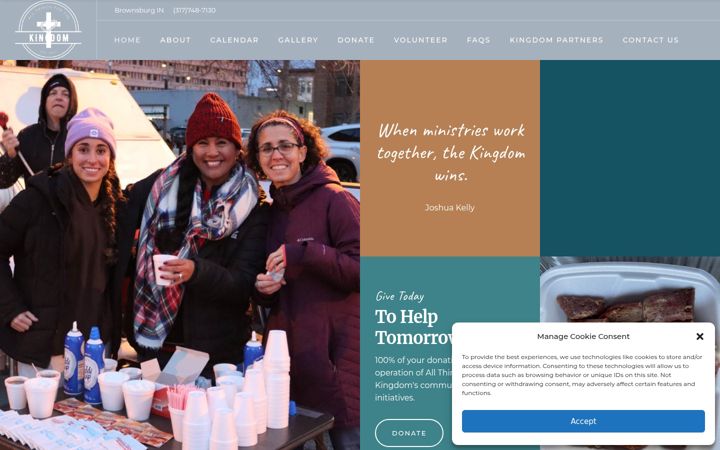 Screenshot ta' allthingsforthekingdom.org
