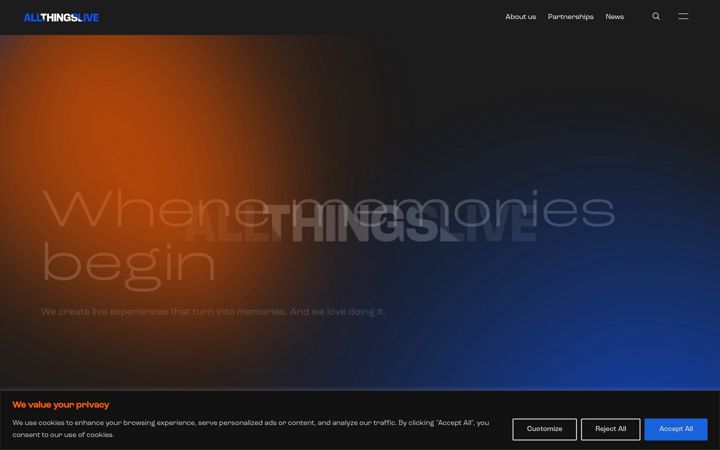 Screenshot of allthingslive.com