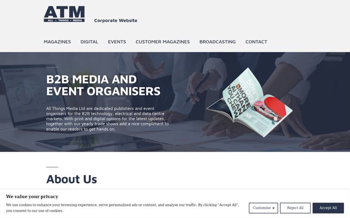 Screenshot of allthingsmedialtd.com
