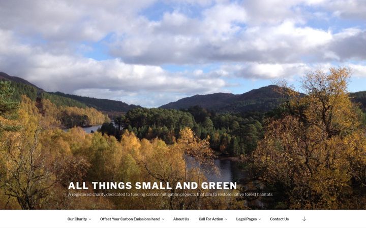 Screenshot of allthingssmallandgreen.org.uk