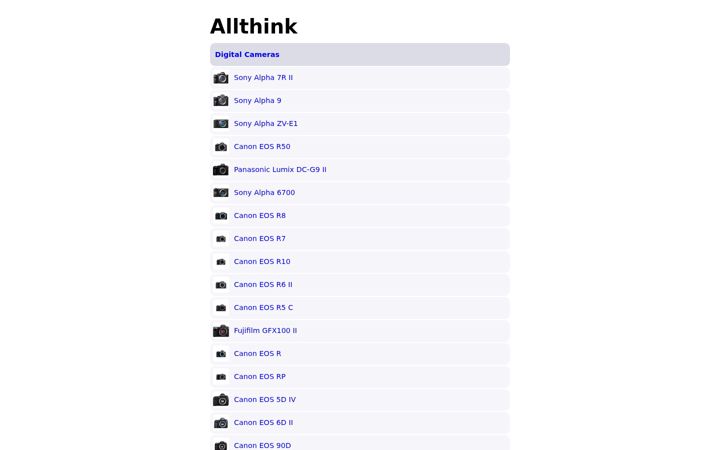Screenshot of allthink.com