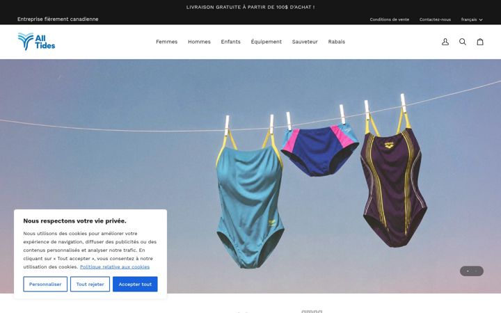 Screenshot του alltides.com