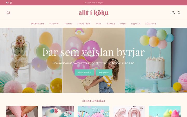Screenshot of alltikoku.is