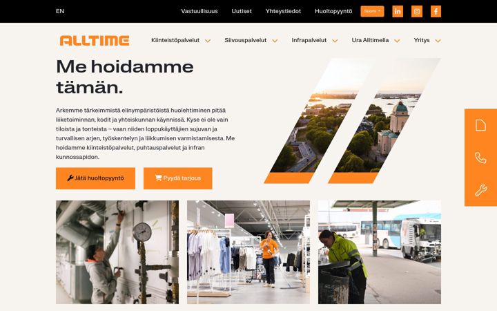 Screenshot of alltime.fi