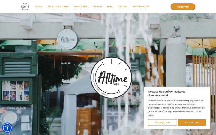 Screenshot of alltimebistro.ro