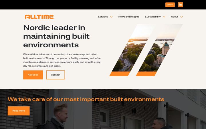 Skärmbild av alltimegroup.com