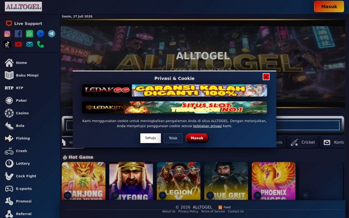 Skärmbild av alltogel.it.com