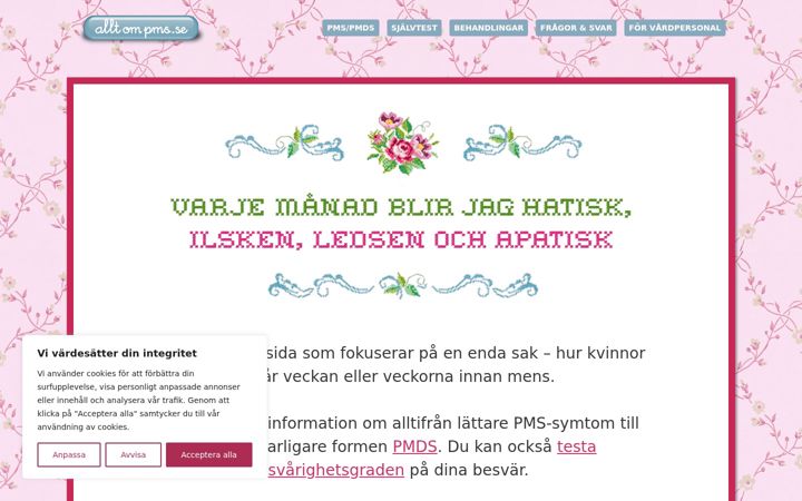 Screenshot of alltompms.se