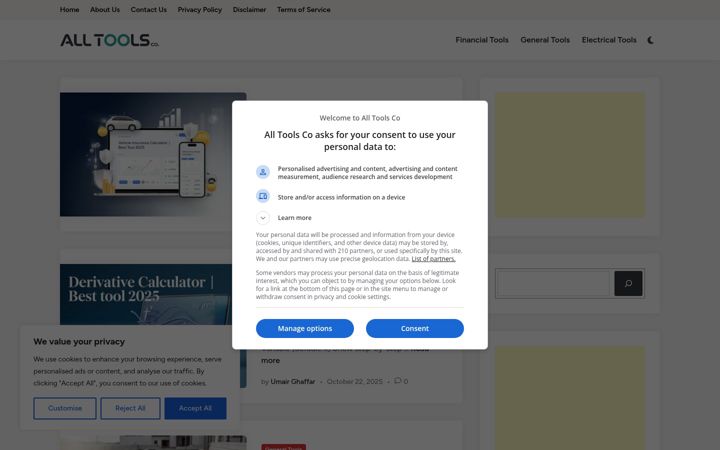 Screenshot of alltoolsco.com