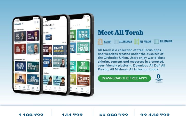 Captura de ecrã de alltorah.org