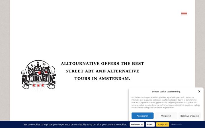 Screenshot of alltournative-amsterdam.com