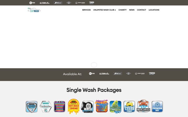 Screenshot of alltowncarwash.com