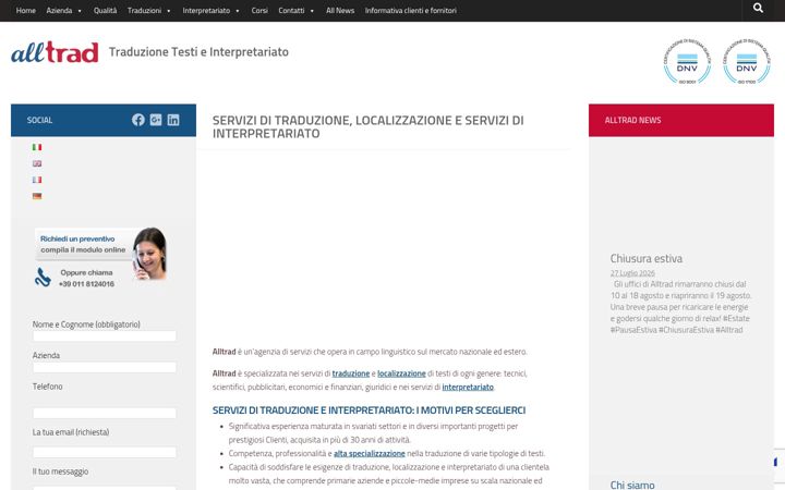 Screenshot of alltrad.it