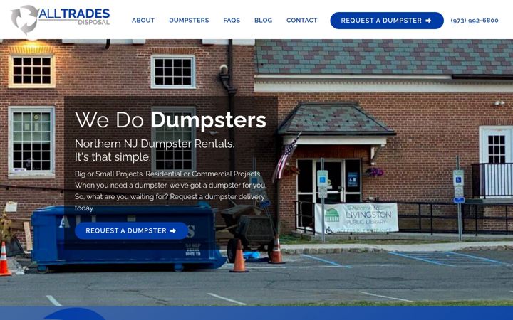 Screenshot of alltradesnj.com