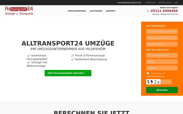Screenshot of alltransport24.de