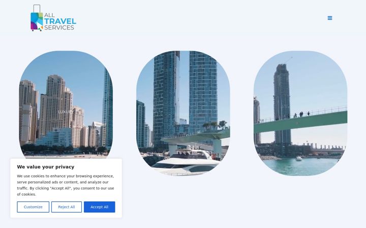 Screenshot of alltravelservices.eu