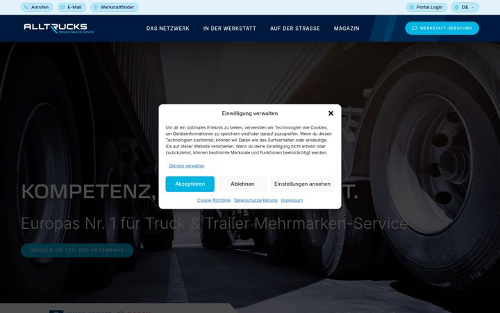 Screenshot of alltrucks-jobmarket.com