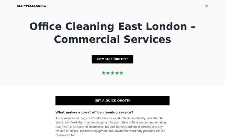 Screenshot of alltypecleaning.co.uk