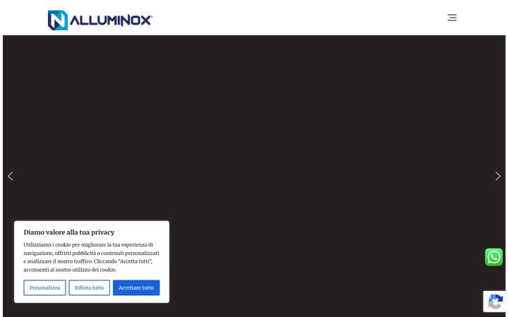Screenshot of alluminox.com