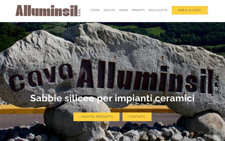 Screenshot of alluminsil.it
