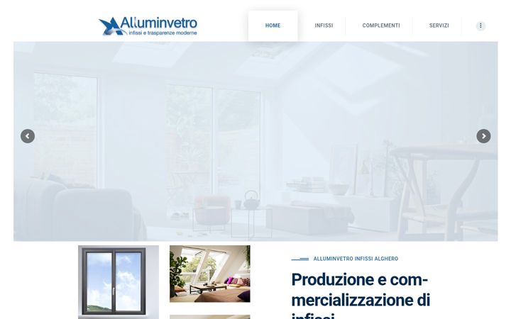 Screenshot of alluminvetro.it
