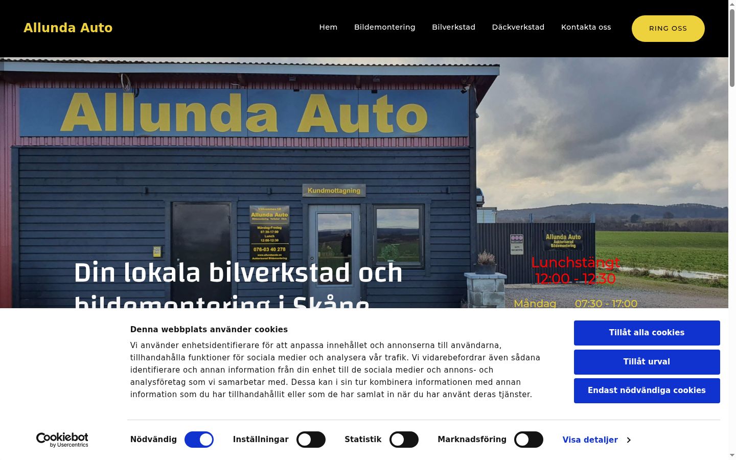Sutikimo reklamjuostės, rodytos prieš bet kokią sąveiką, ekrano kopija